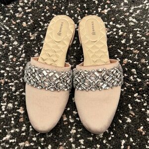 Birdies rhinestone pink slipper